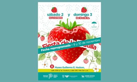 Florencio Varela – Reprograman la Fiesta de la frutilla para el 10 y 11 de noviembre